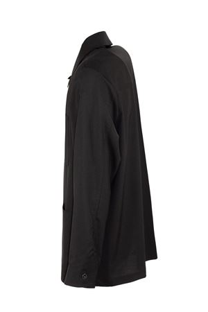 Giacca camicia nera misto lana YES LONDON | XCM7237NERO